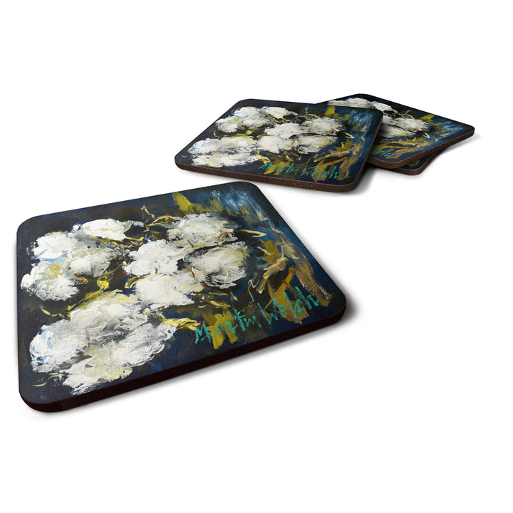 Three Boll Cotton Foam Coaster Set of 4 Image 1