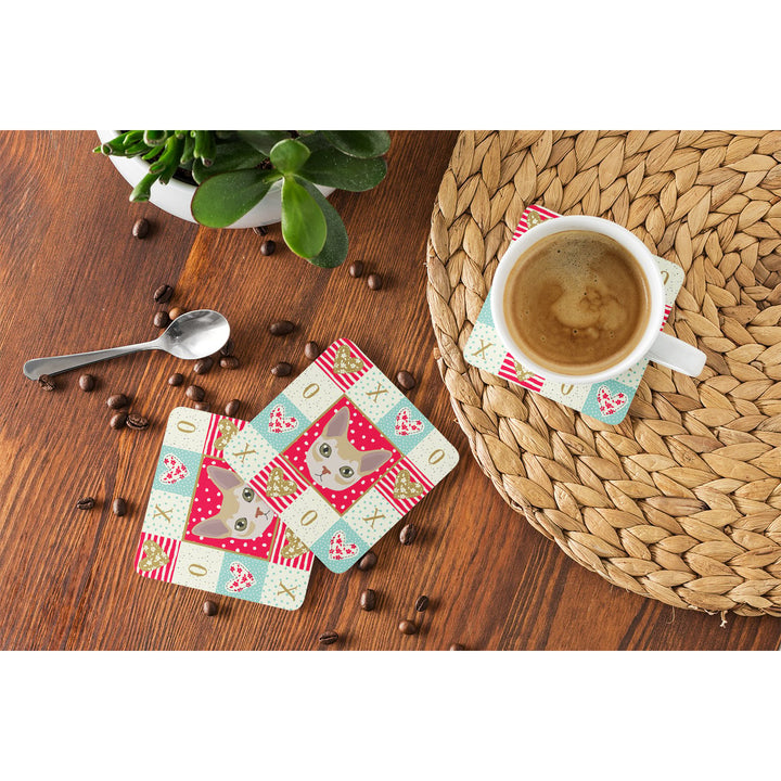 Singapura Cat Love Foam Coaster Set of 4 Image 4