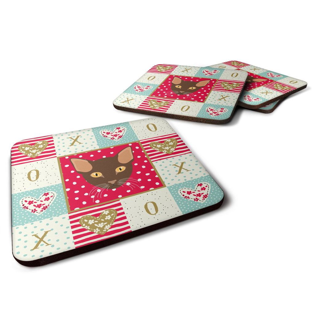 Suphalak Cat Love Foam Coaster Set of 4 Image 1