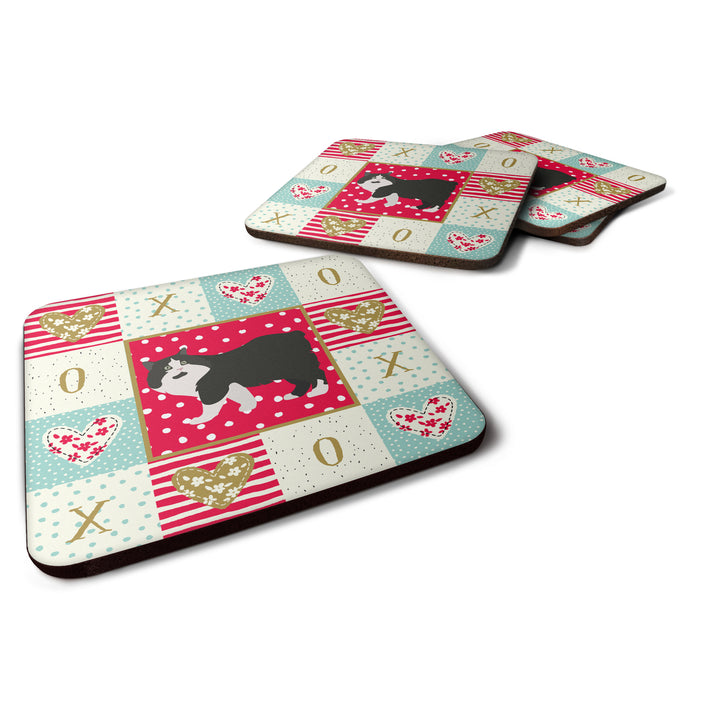 Cymric Cat Love Foam Coaster Set of 4 Image 1