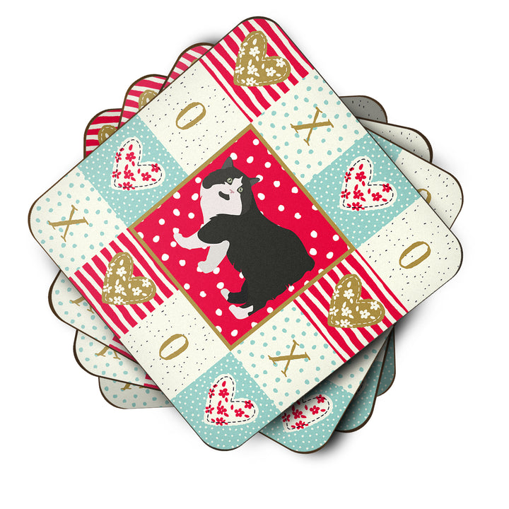 Cymric Cat Love Foam Coaster Set of 4 Image 2