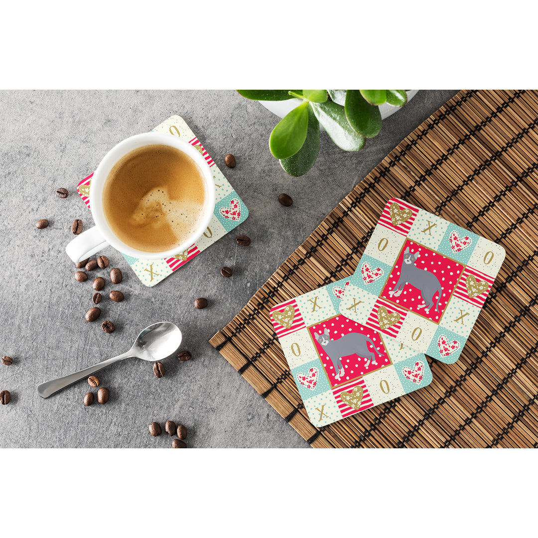 Don Sphynx Style 2 Cat Love Foam Coaster Set of 4 Image 3