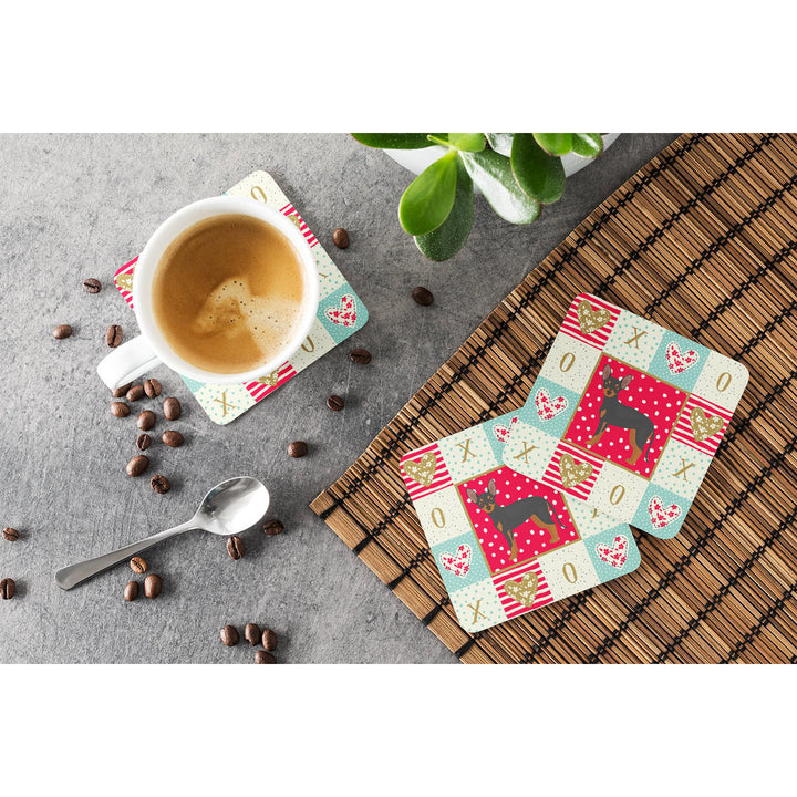 Prague Ratter Love Foam Coaster Set of 4 Image 3