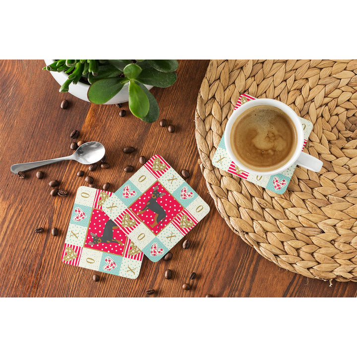 Prague Ratter Love Foam Coaster Set of 4 Image 4