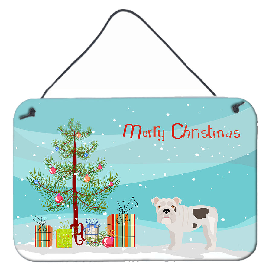 Bulldog, English Bulldog Christmas Tree Wall or Door Hanging Prints Image 1