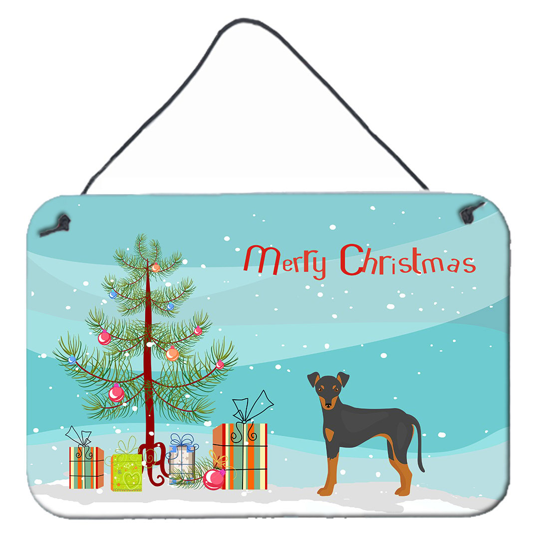 Manchester Terrier Christmas Tree Wall or Door Hanging Prints Image 1