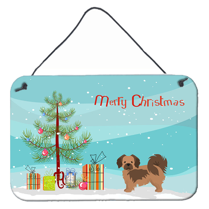 Tibetan Spaniel Christmas Tree Wall or Door Hanging Prints Image 1