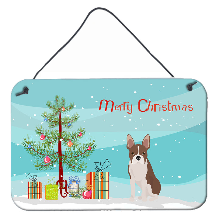 Boston Terrier Christmas Tree Wall or Door Hanging Prints Image 1