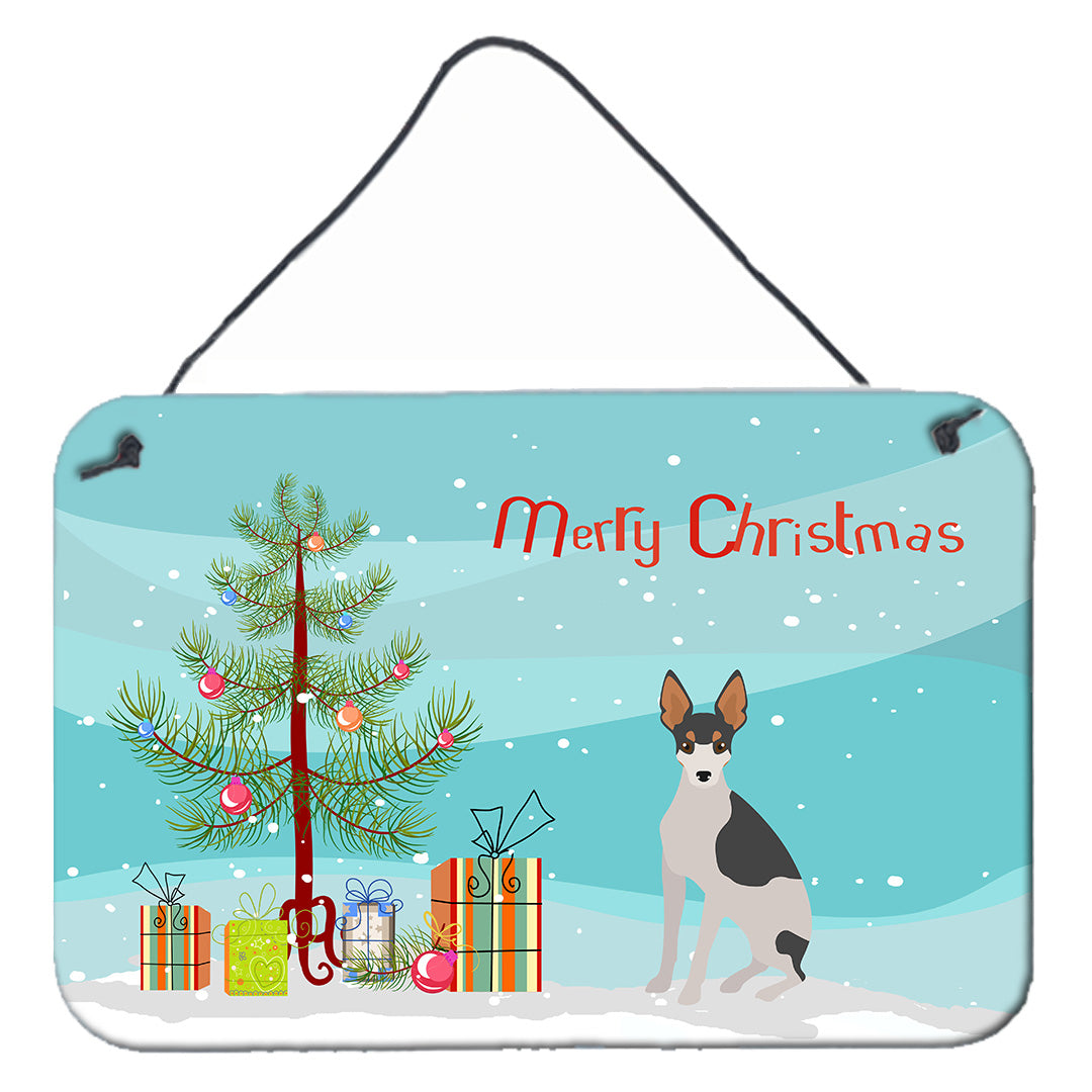 Miniature Fox Terrier Style 2 Christmas Tree Wall or Door Hanging Prints Image 1