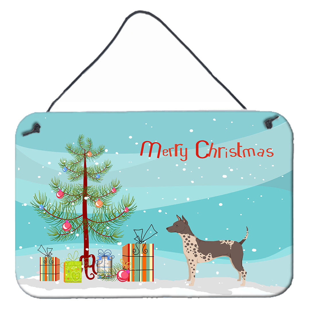 American Hairless Terrier Christmas Tree Wall or Door Hanging Prints Image 1