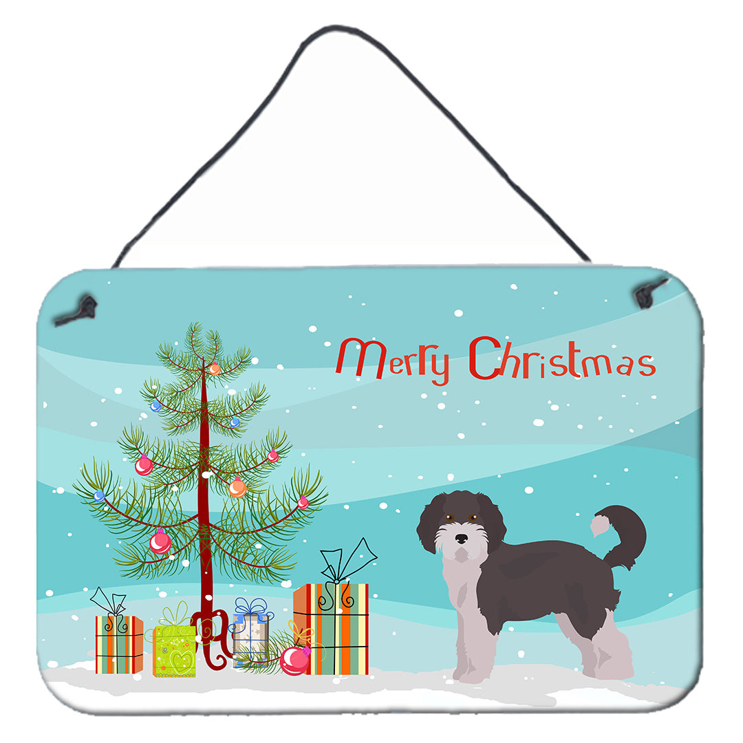 Aussiedoodle Style 1 Christmas Tree Wall or Door Hanging Prints Image 1