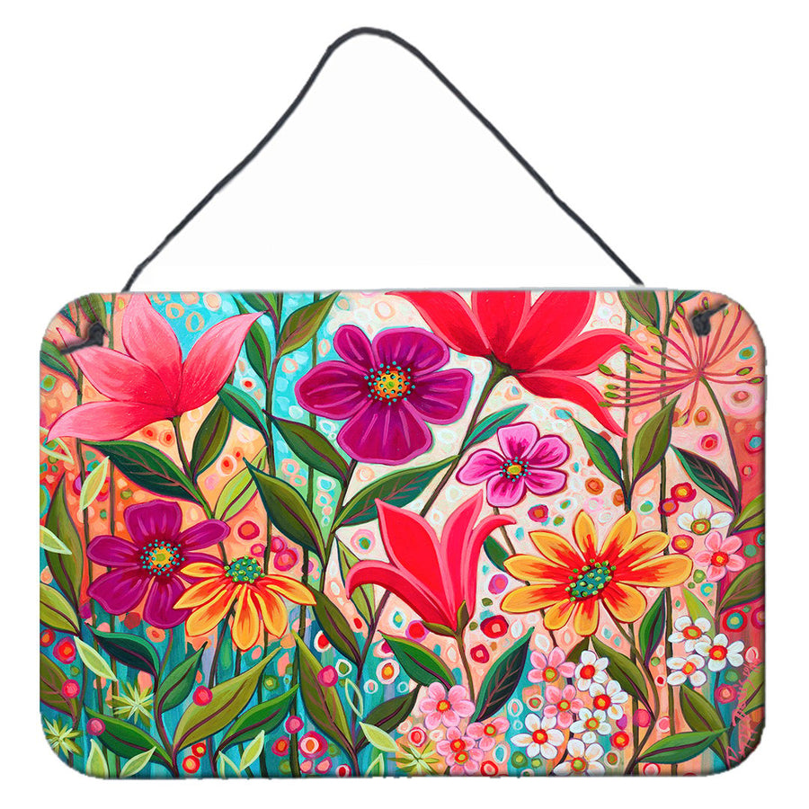 Fanciful Flowers Wall or Door Hanging Prints Image 1