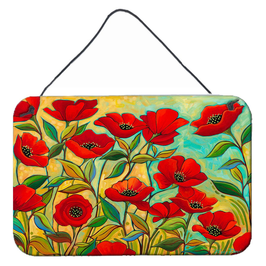 Poppy Garden Flowers Wall or Door Hanging Prints Image 1