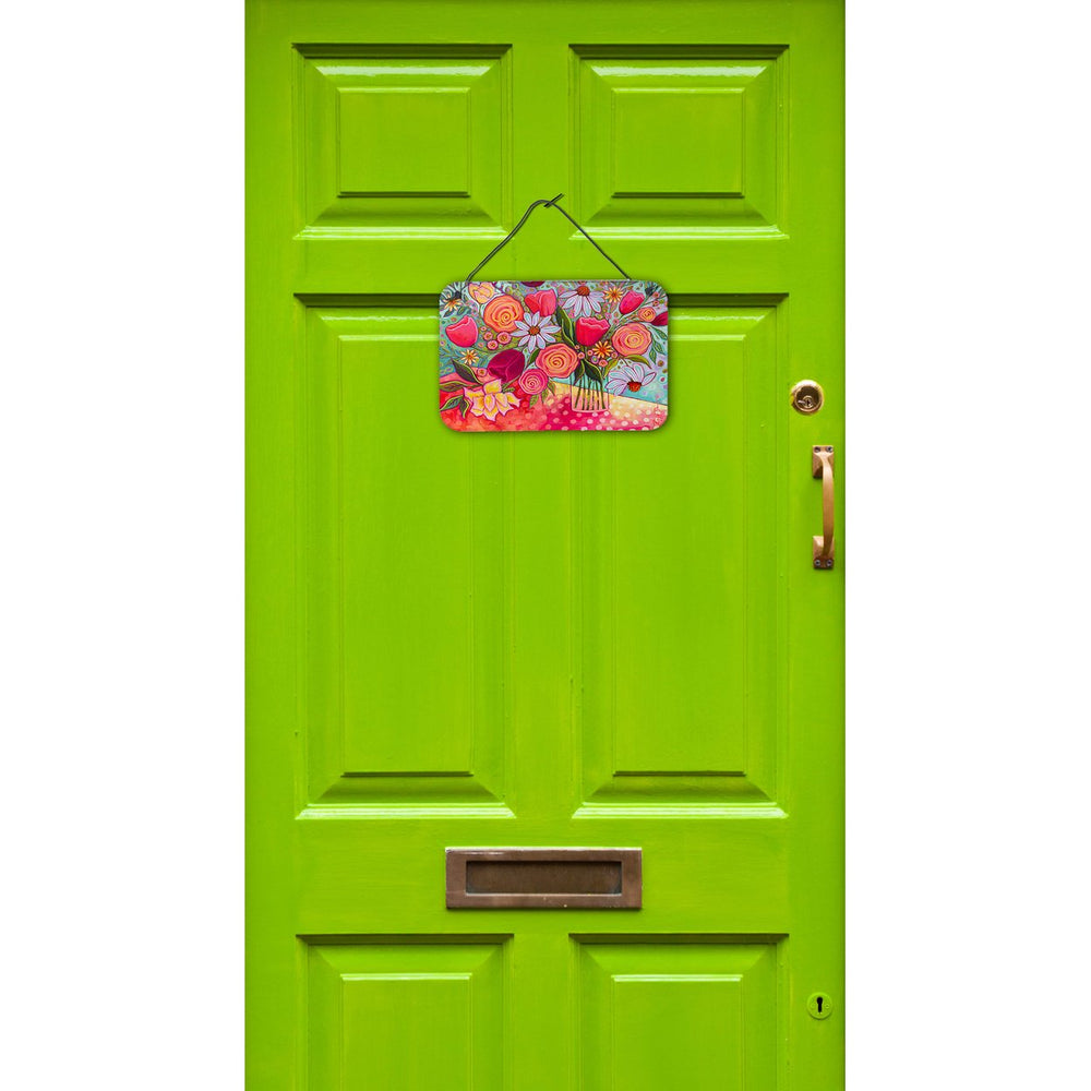 Polka Dots Flowers Wall or Door Hanging Prints Image 2