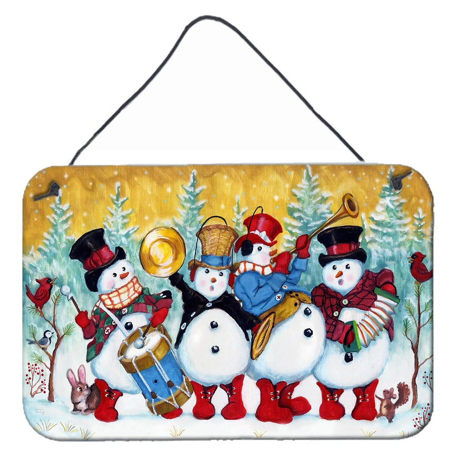 Snowmen Strike up the Band Wall or Door Hanging Prints Image 1