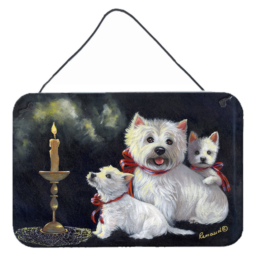 Westie Westies Aglow Wall or Door Hanging Prints Image 1