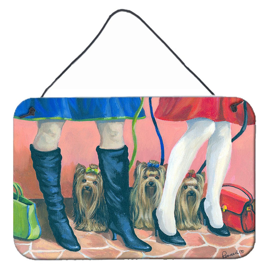 Yorkshire Terrier Yorkie on the Go Wall or Door Hanging Prints Image 1