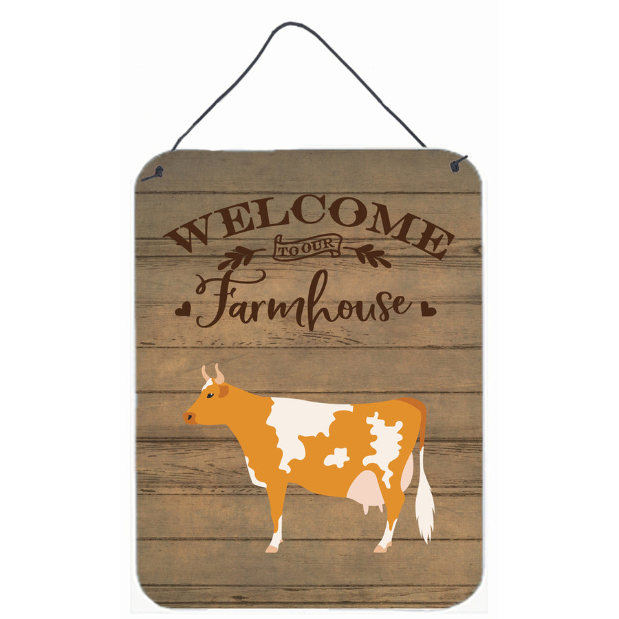 Guernsey Cow Welcome Wall or Door Hanging Prints Image 1