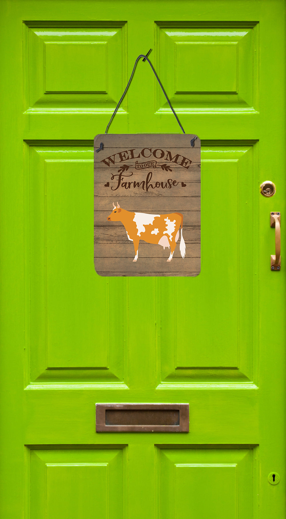 Guernsey Cow Welcome Wall or Door Hanging Prints Image 2