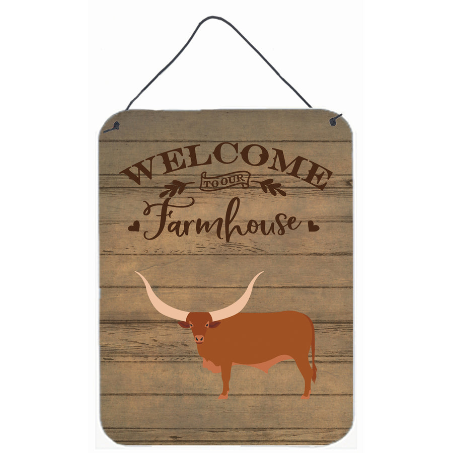 Ankole-Watusu Cow Welcome Wall or Door Hanging Prints Image 1