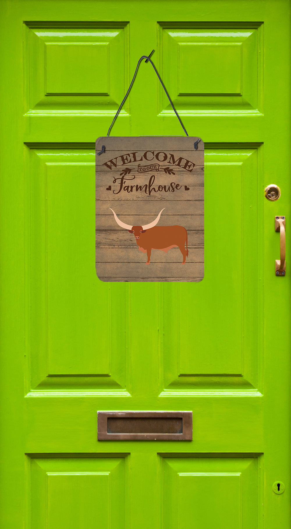 Ankole-Watusu Cow Welcome Wall or Door Hanging Prints Image 2