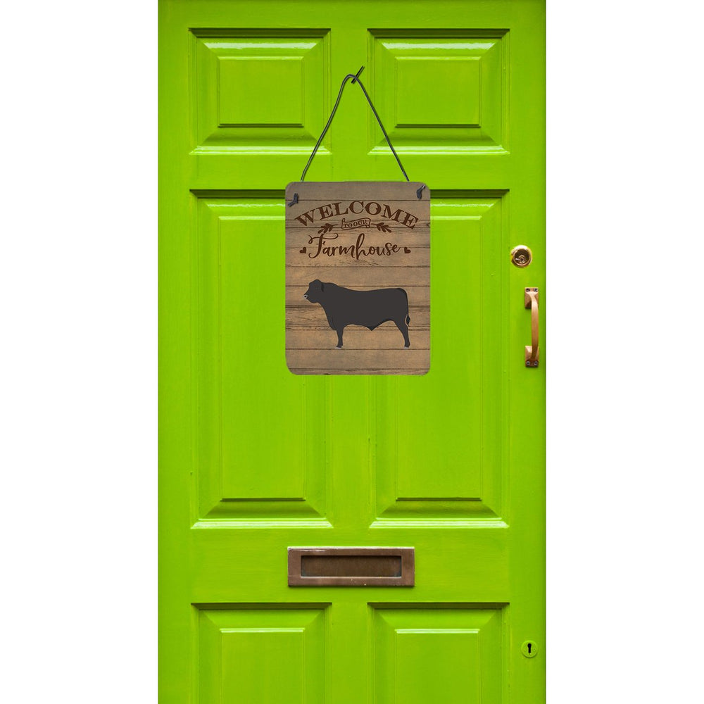 Black Angus Cow Welcome Wall or Door Hanging Prints Image 2