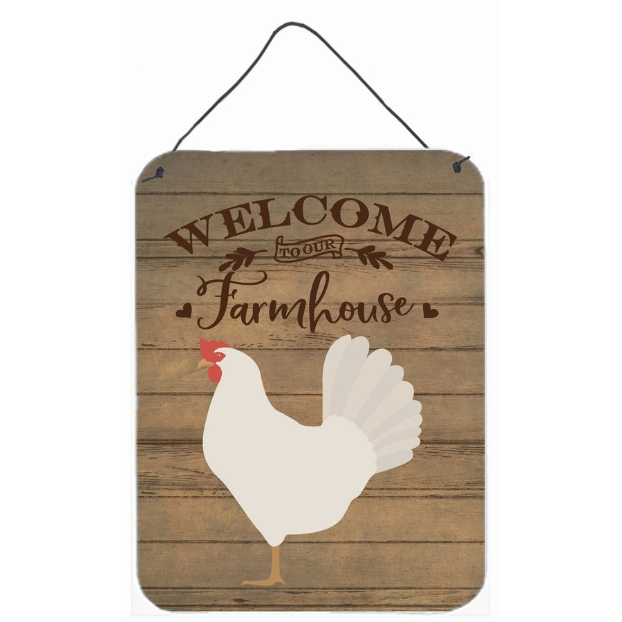 Leghorn Chicken Welcome Wall or Door Hanging Prints Image 1