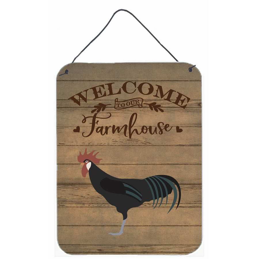 Minorca Ctalalan Chicken Welcome Wall or Door Hanging Prints Image 1