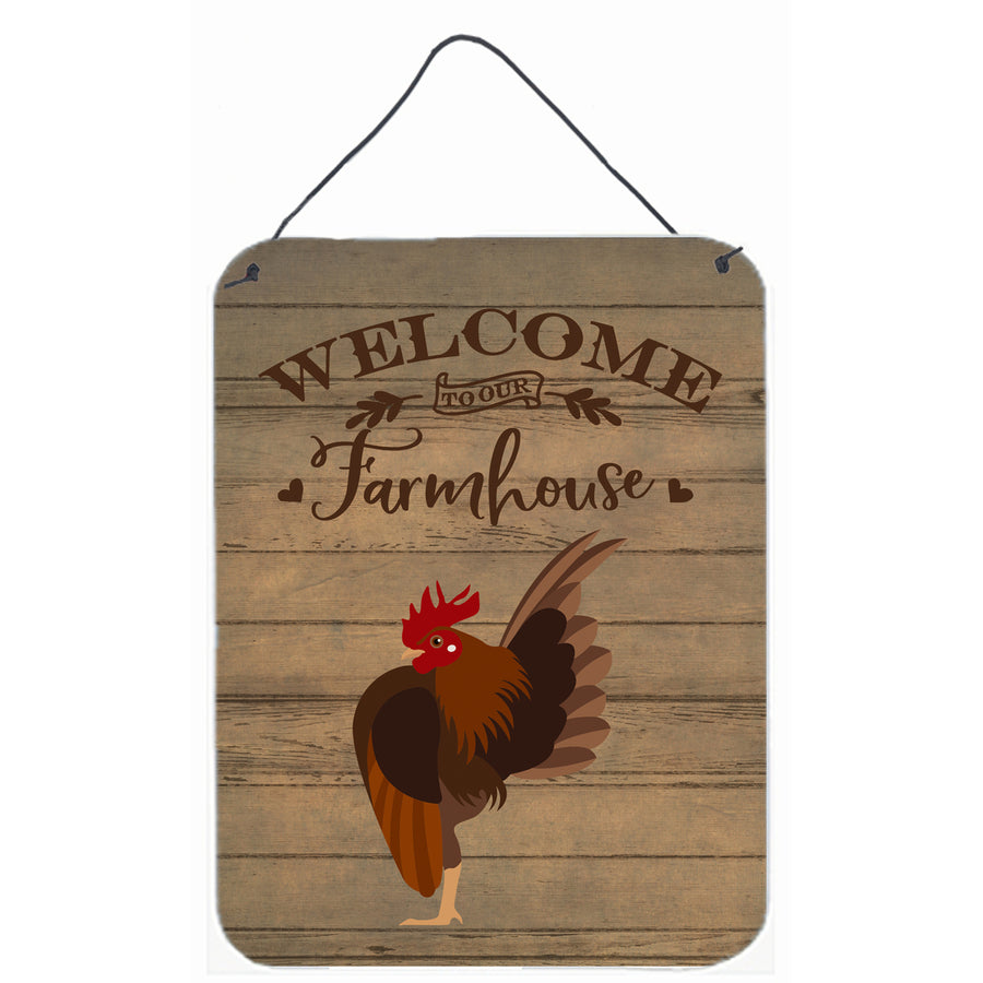 Malaysian Serama Chicken Welcome Wall or Door Hanging Prints Image 1