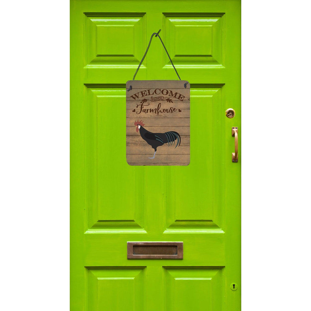 Minorca Ctalalan Chicken Welcome Wall or Door Hanging Prints Image 2