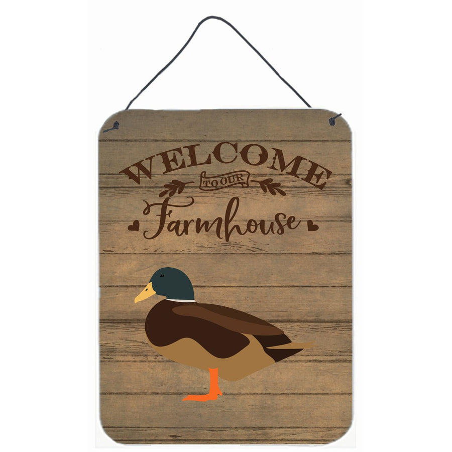 Silver Bantam Duck Welcome Wall or Door Hanging Prints Image 1