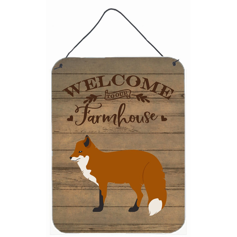 Red Fox Welcome Wall or Door Hanging Prints Image 1