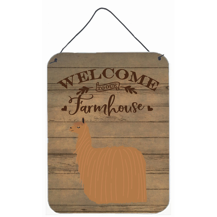 Alpaca Suri Welcome Wall or Door Hanging Prints Image 1