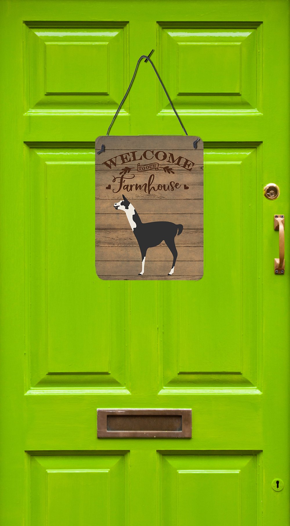 Llama Q Ara Welcome Wall or Door Hanging Prints Image 2