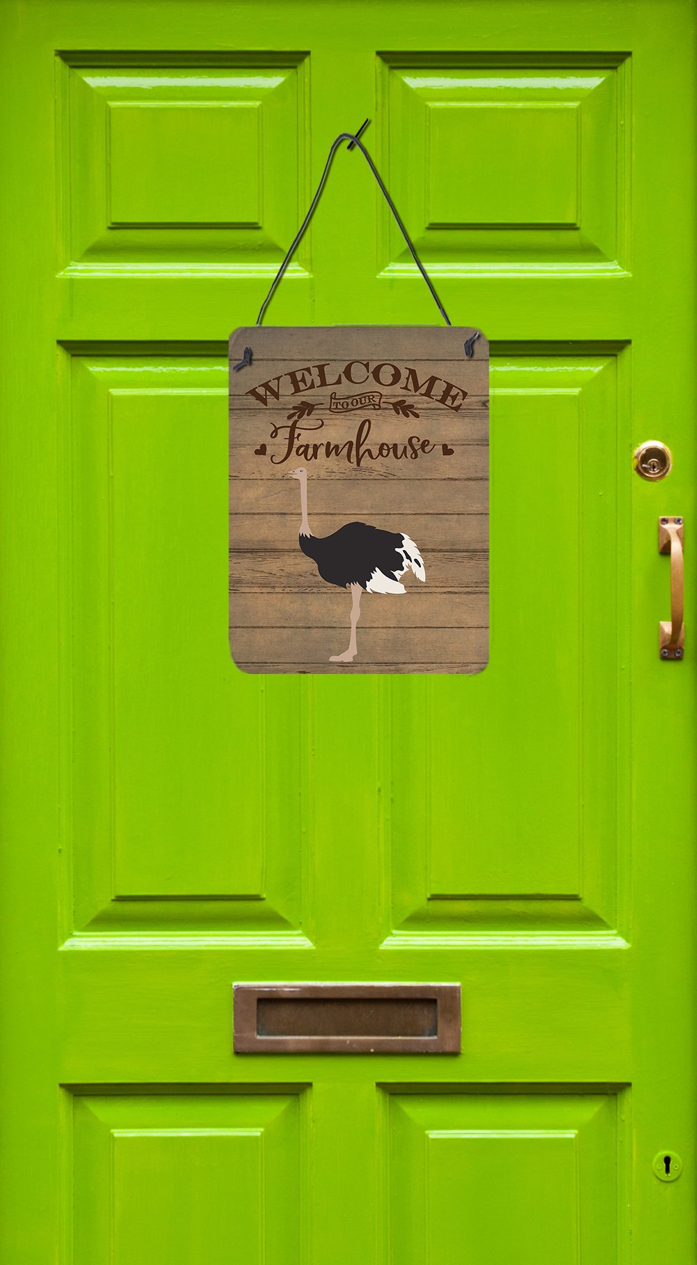 Common Ostrich Welcome Wall or Door Hanging Prints Image 2