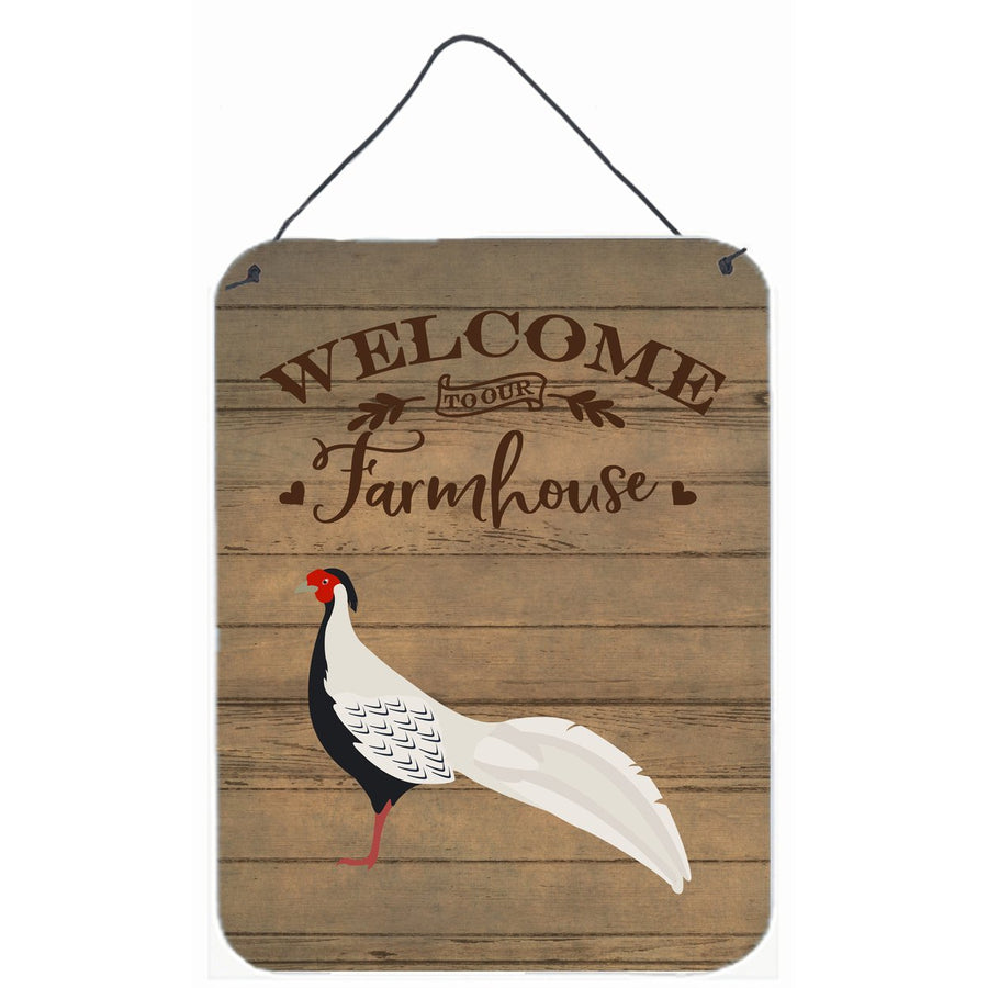 Silver Pheasant Welcome Wall or Door Hanging Prints Image 1