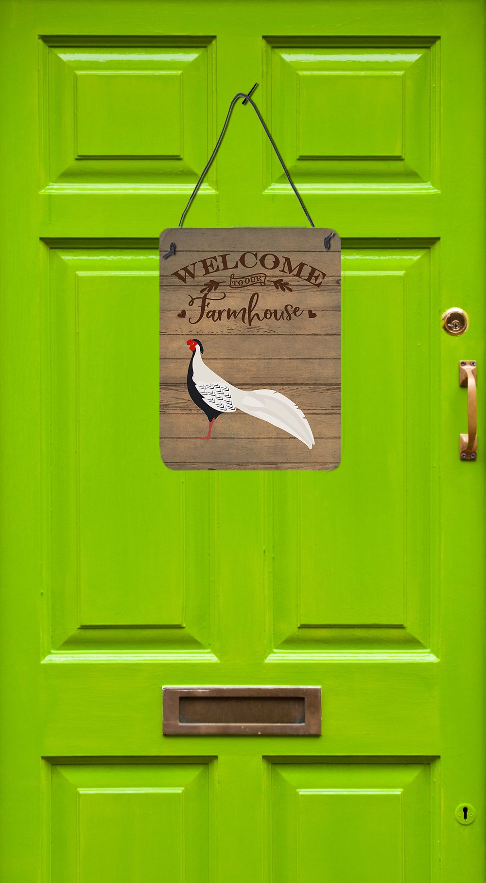 Silver Pheasant Welcome Wall or Door Hanging Prints Image 2