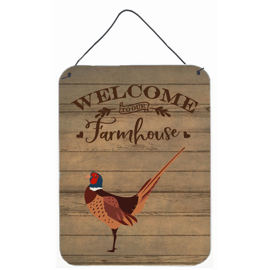 Ring-necked Common Pheasant Welcome Wall or Door Hanging Prints Image 1