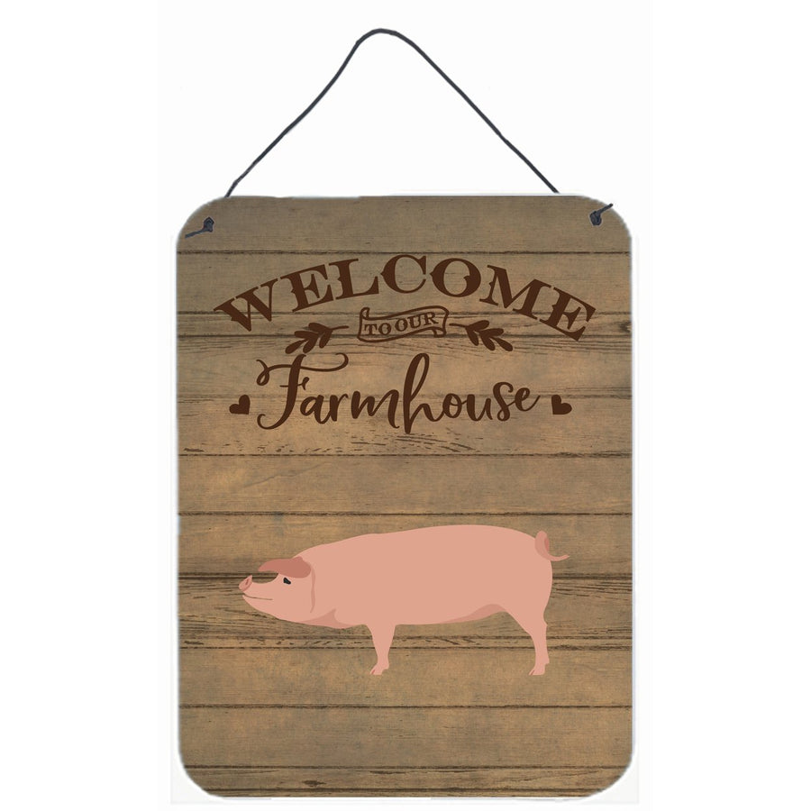 American Landrace Pig Welcome Wall or Door Hanging Prints Image 1