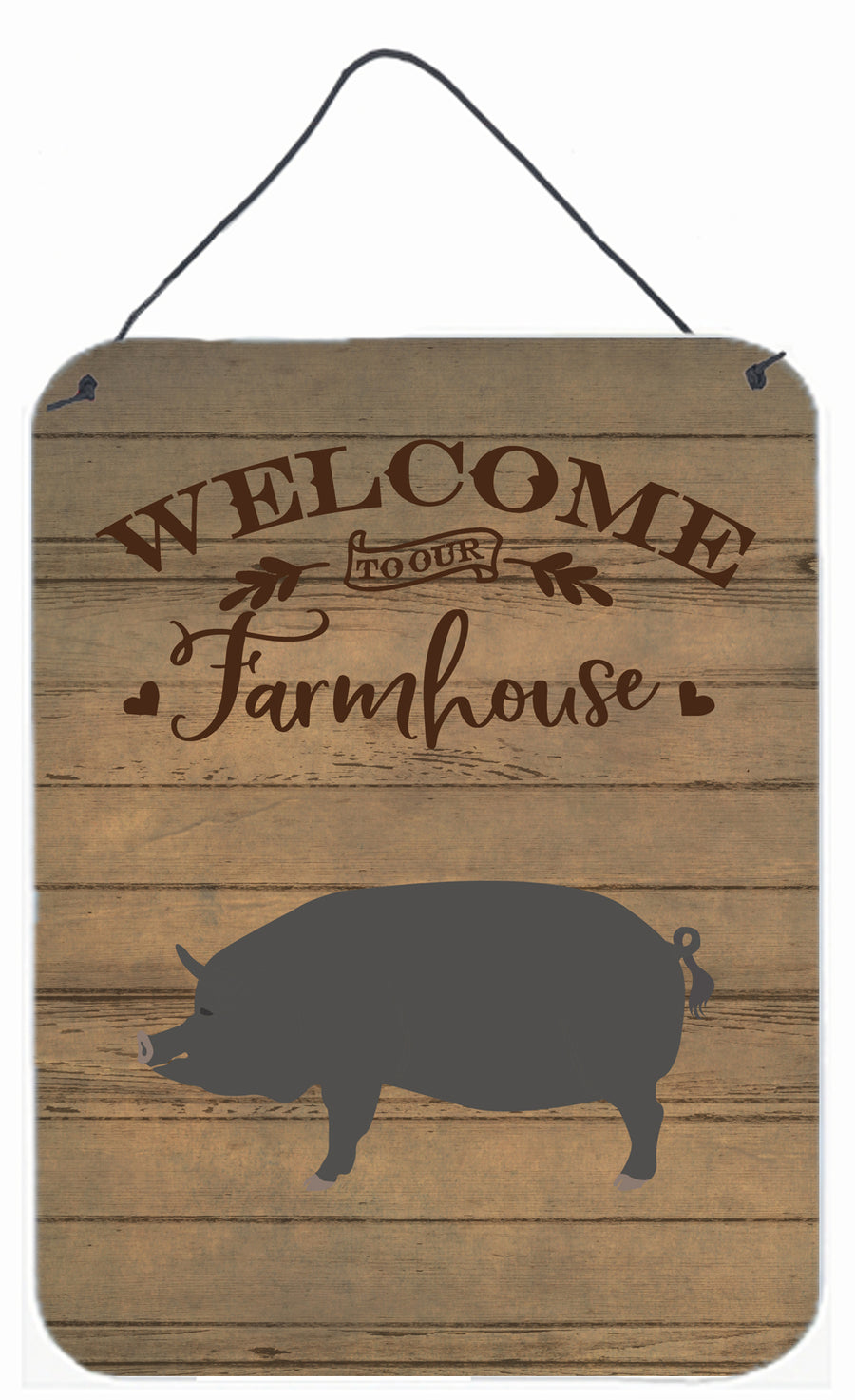 Berkshire Pig Welcome Wall or Door Hanging Prints Image 1