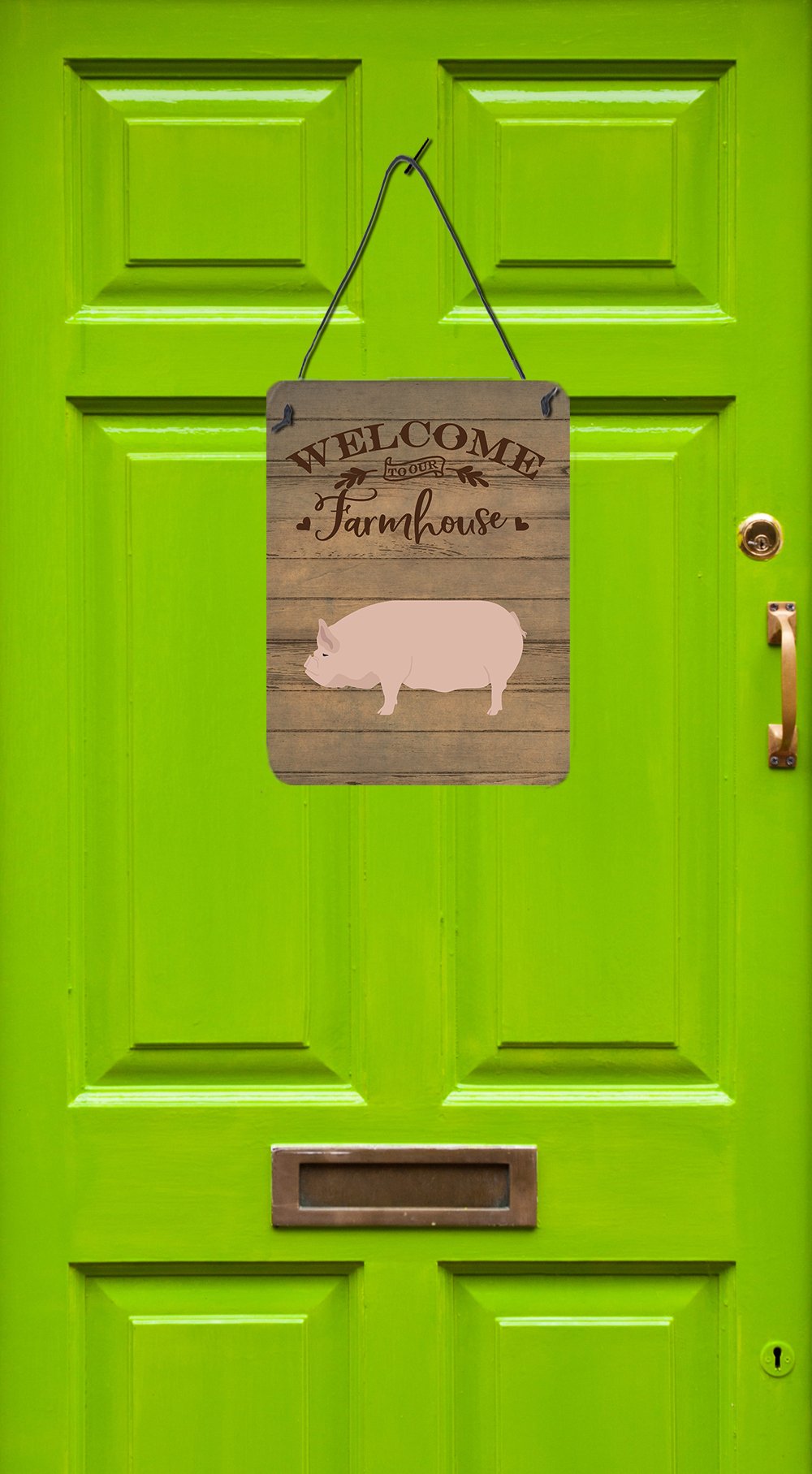 Welsh Pig Welcome Wall or Door Hanging Prints Image 2