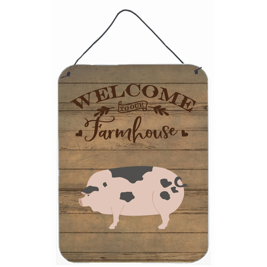 Gloucester Old Spot Pig Welcome Wall or Door Hanging Prints Image 1