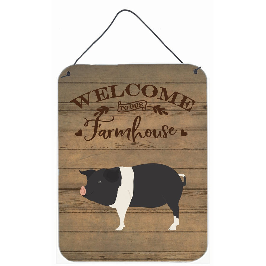 Hampshire Pig Welcome Wall or Door Hanging Prints Image 1