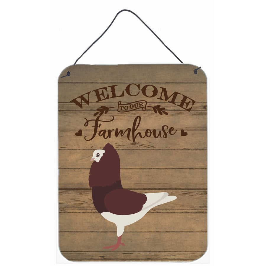 Capuchin Red Pigeon Welcome Wall or Door Hanging Prints Image 1