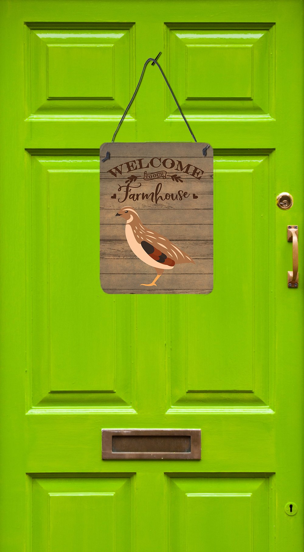 Golden Phoenix Quail Welcome Wall or Door Hanging Prints Image 2