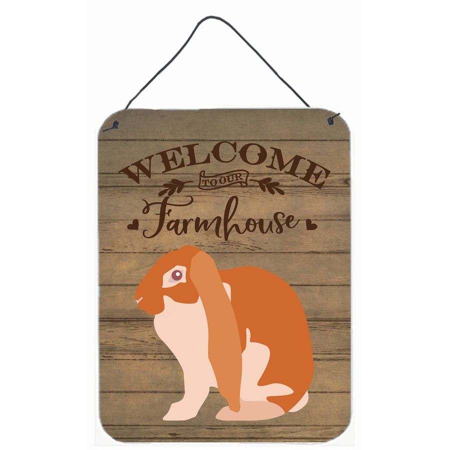 English Lop Rabbit Welcome Wall or Door Hanging Prints Image 1