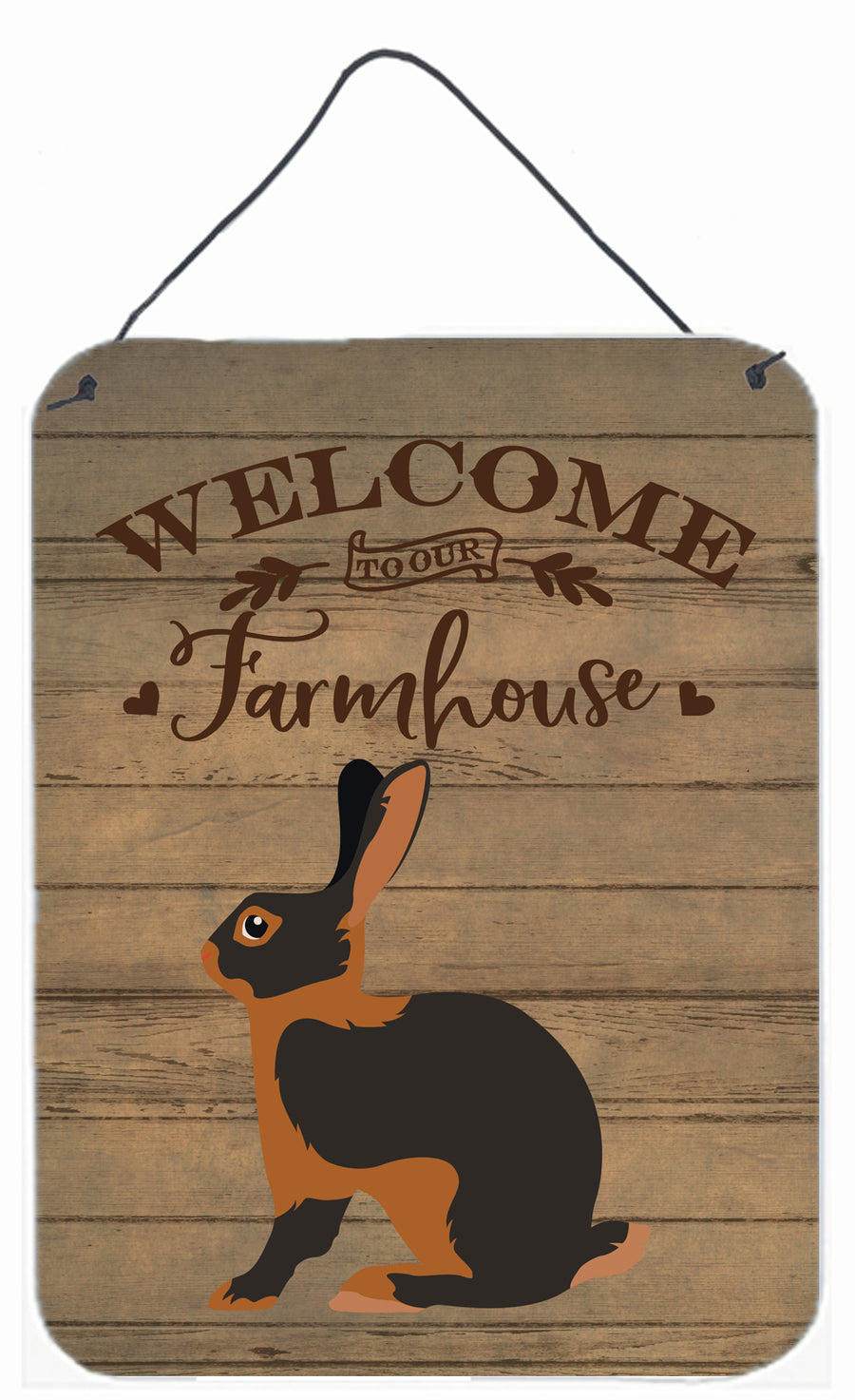 Tan Rabbit Welcome Wall or Door Hanging Prints Image 1