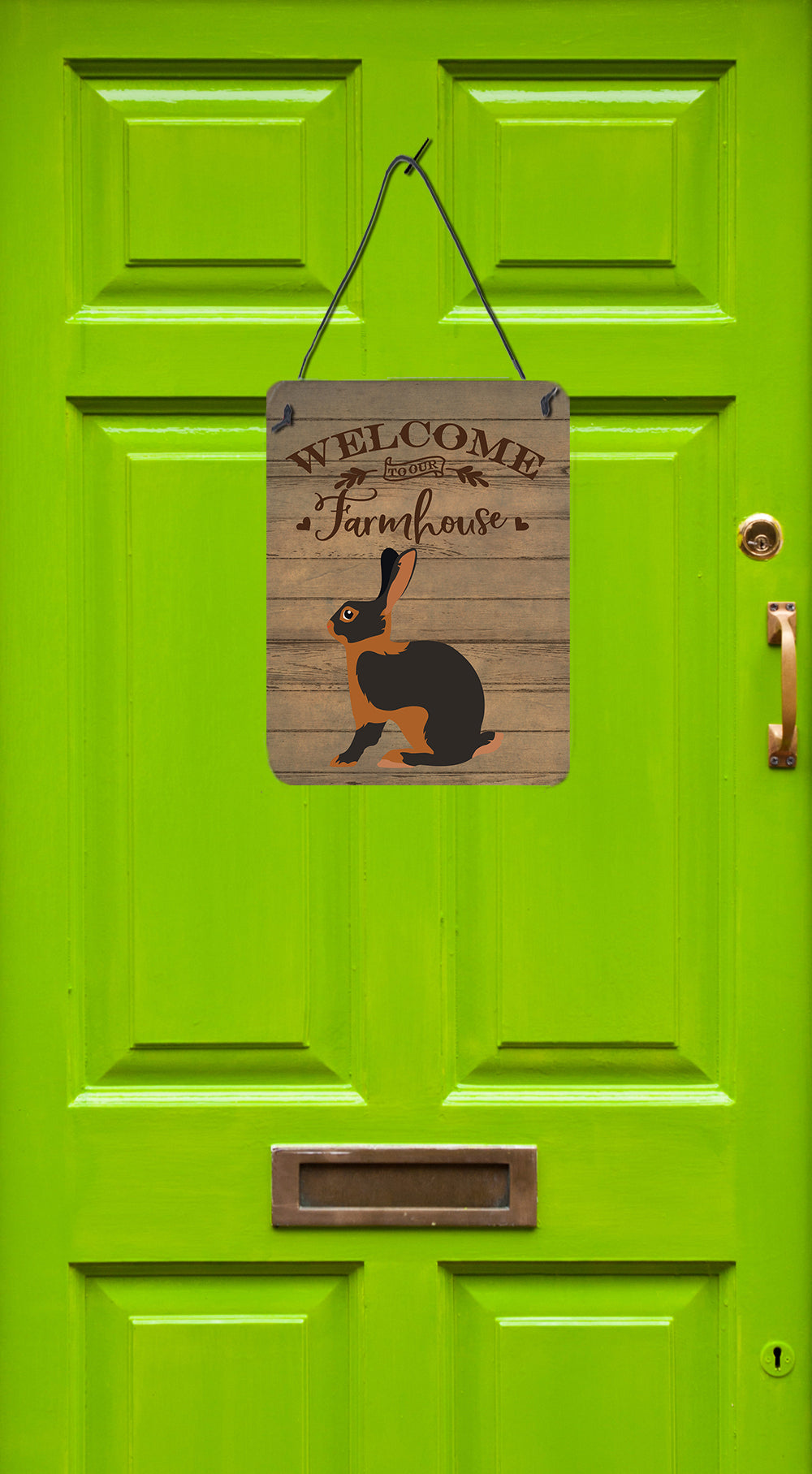 Tan Rabbit Welcome Wall or Door Hanging Prints Image 2