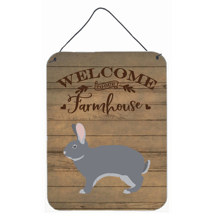 Giant Chinchilla Rabbit Welcome Wall or Door Hanging Prints Image 1