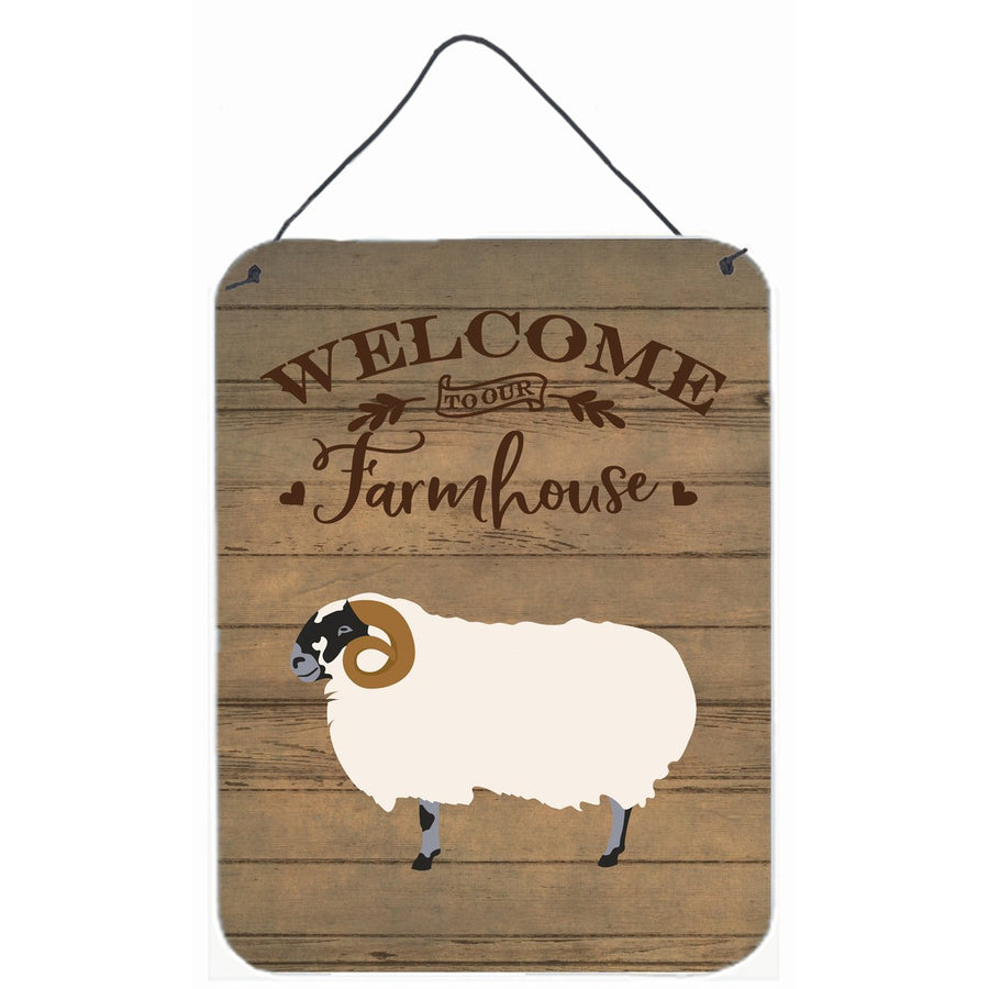 Scottish Blackface Sheep Welcome Wall or Door Hanging Prints Image 1